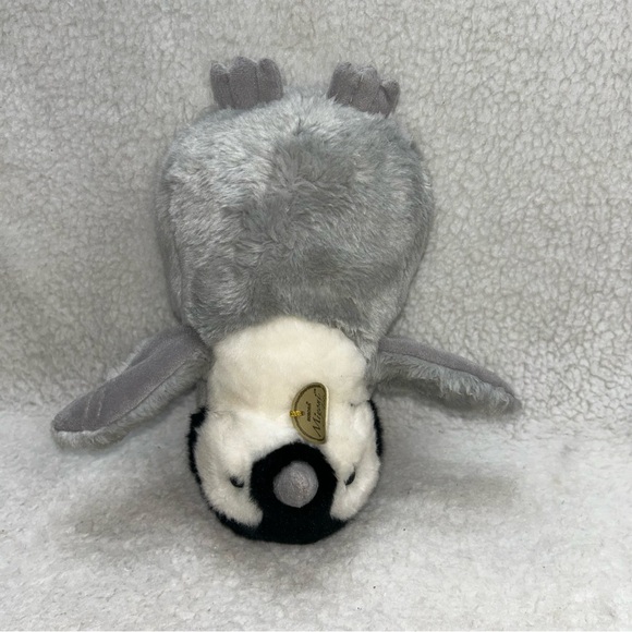 Aurora Miyoni Tots Penguin chick plush 9.5" grey black & white - Picture 8 of 9